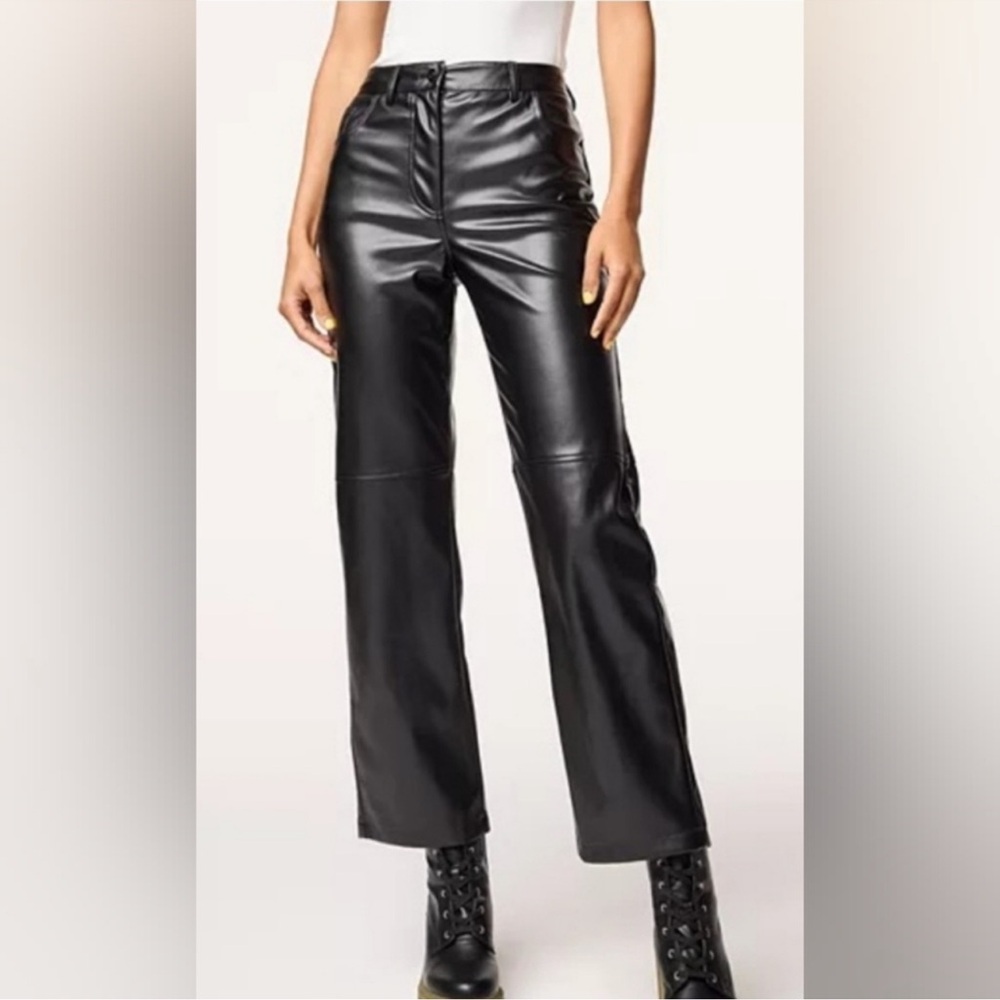 Intempo faux black leather pants